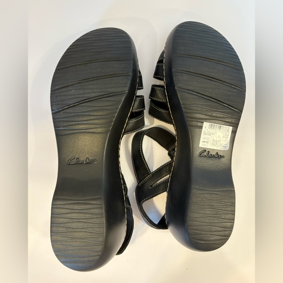 Clarks Delano Nila brown leather open toe sandals size 9 - Picture 10 of 11